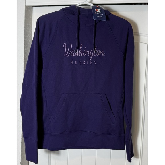 Champion Tops - NEW Washington Huskies Hoodie Womens M NCAA Football Champion Pullover NWT